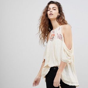 Free People Cold Shoulder Top